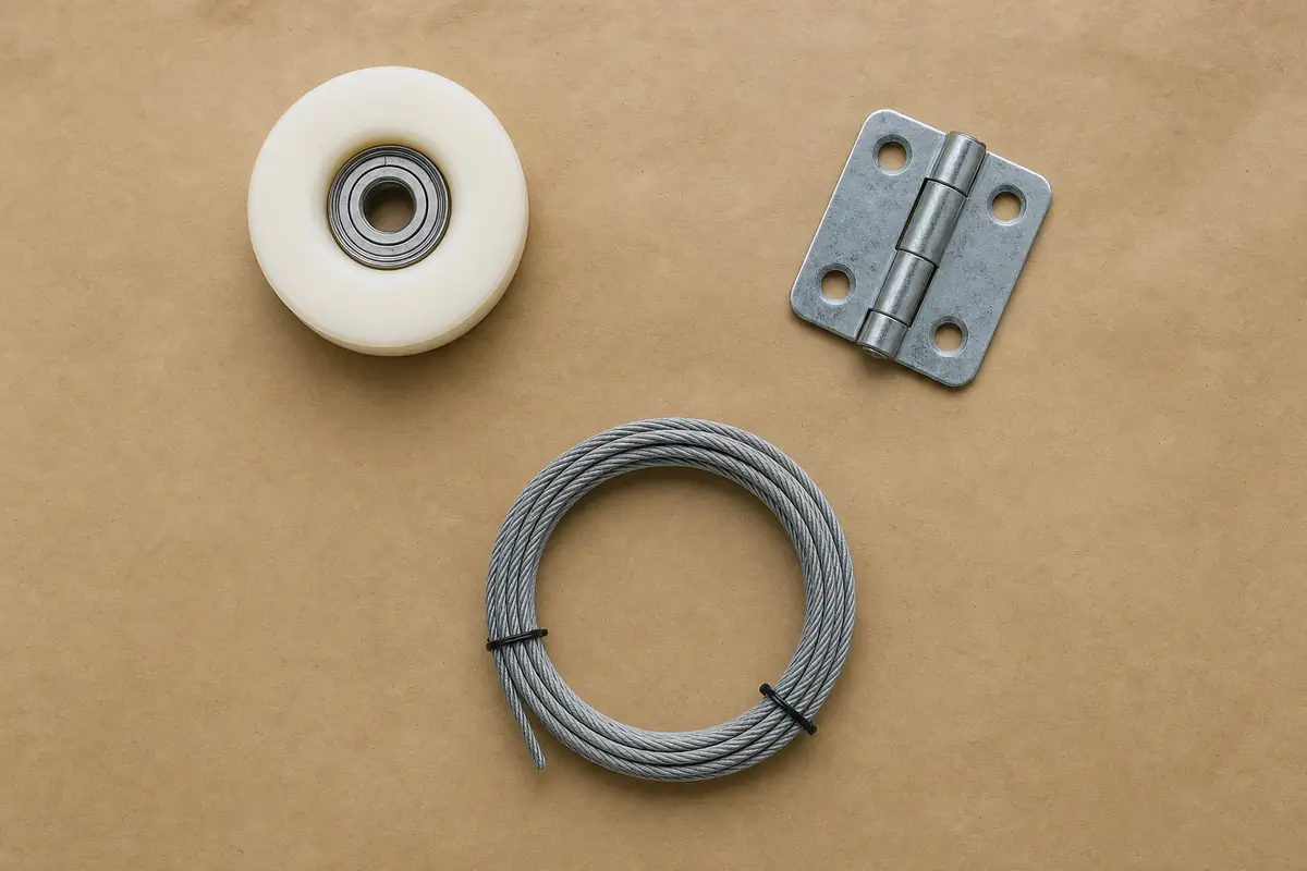 Modular garage floor tiles ready to be laid