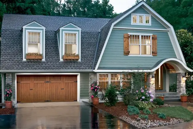 Carriage house faux wood