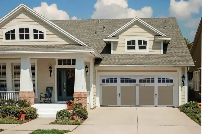 Coachman Collection — Steel Insulated with Composite Overlay garage door by Clopay