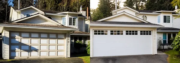 This beautiful Clopay Gallery garage door is a great example of how you can increase curb appeal by replacing your garage door. The long win