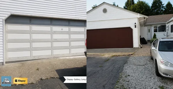 This beautiful steel insulated garage door from Clopay's Gallery collection is a great alternative to wood. This steel, polystyrene insulate